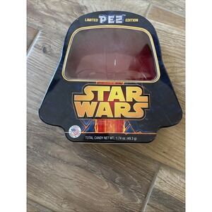 Star Wars Limited Edition PEZ Tin EMPTY TIN Darth‎ Vader Head Shape Black & Red